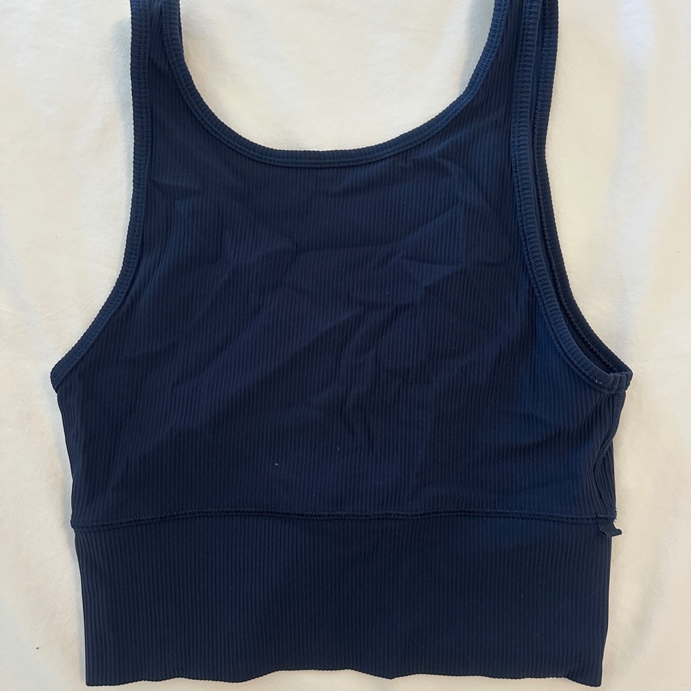 Lululemon navy ribbed tank top